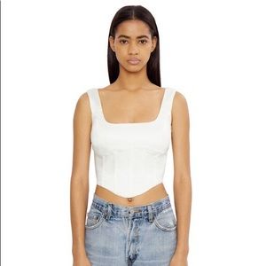 Danielle Guizio Lace Up Tank